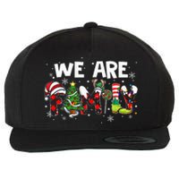 We Are Family Christmas Pajamas Funny Matching Family Xmas Wool Snapback Cap