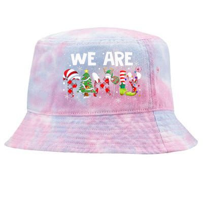 We Are Family Christmas Pajamas Funny Matching Family Xmas Tie-Dyed Bucket Hat