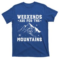 Weekends Are For The Mountains Skier Skiing Gift T-Shirt