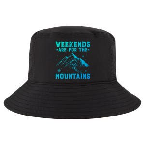 Weekends Are For The Mountains Skier Skiing Gift Cool Comfort Performance Bucket Hat