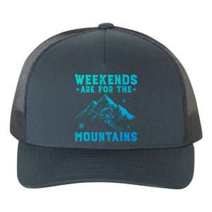 Weekends Are For The Mountains Skier Skiing Gift Yupoong Adult 5-Panel Trucker Hat