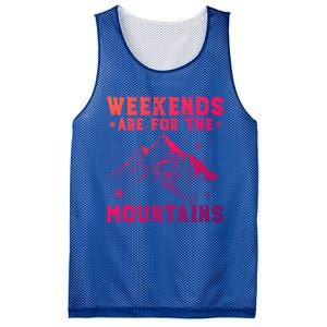 Weekends Are For The Mountains Skier Skiing Gift Mesh Reversible Basketball Jersey Tank