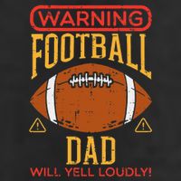 Warning American Football Dad Yell Funny Family Matching Cool Comfort Performance Bucket Hat