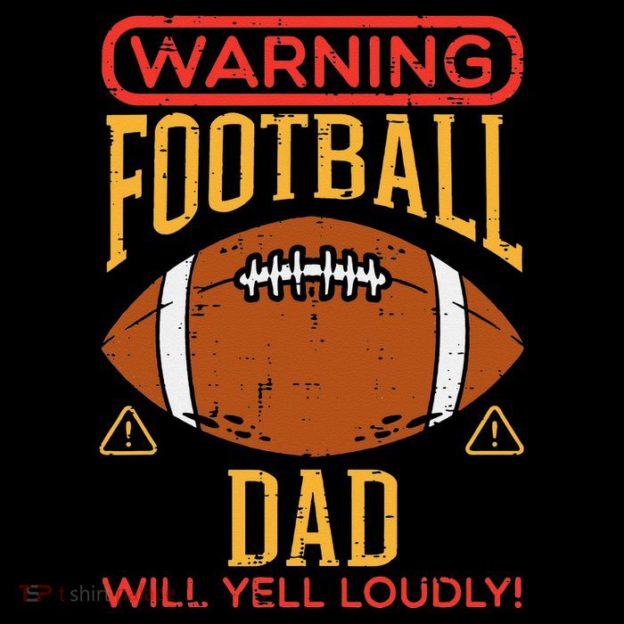 Warning American Football Dad Yell Funny Family Matching 16 in Basic Backpack