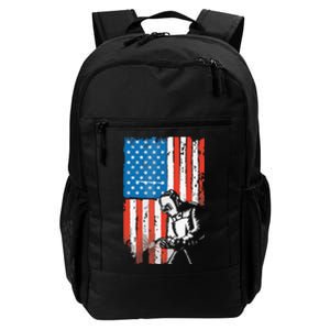 Welding American Flag Welder Fathers Day Design On Back Daily Commute Backpack