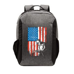 Welding American Flag Welder Fathers Day Design On Back Vector Backpack