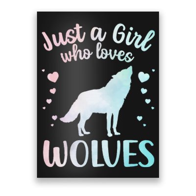 Wolves Art For Wolf Related Animal Wolf Lover Poster