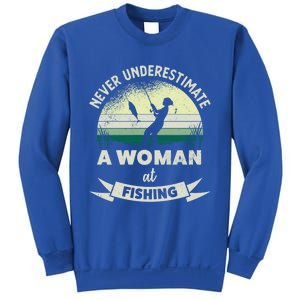 Wo At Fishing Funny Fisher Xmas Funny Gift Mom Gift Sweatshirt