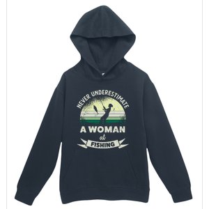 Wo At Fishing Funny Fisher Xmas Funny Gift Mom Gift Urban Pullover Hoodie