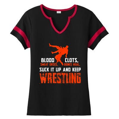 Wrestling Apparel Ladies Halftime Notch Neck Tee