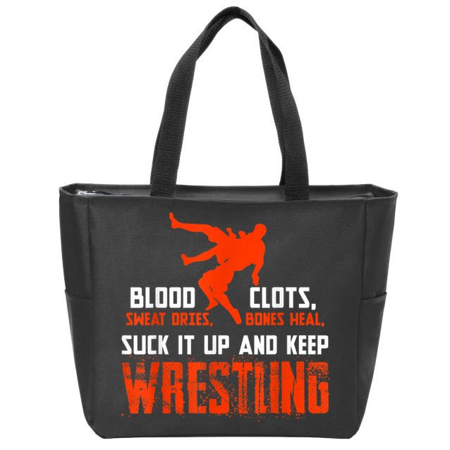 Wrestling Apparel Zip Tote Bag