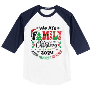 We Are Family Christmas 2024 Christmas Pajama Baseball Sleeve Shirt