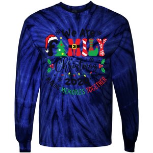 We Are Family Christmas 2024 Christmas Pajama Tie-Dye Long Sleeve Shirt