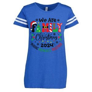 We Are Family Christmas 2024 Christmas Pajama Enza Ladies Jersey Football T-Shirt