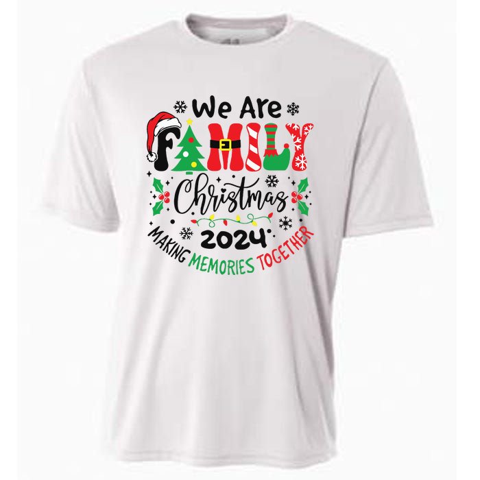 We Are Family Christmas 2024 Christmas Pajama Cooling Performance Crew T-Shirt