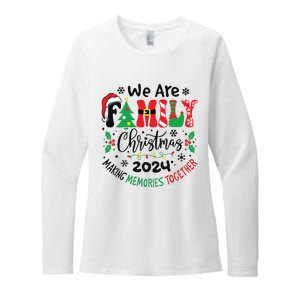 We Are Family Christmas 2024 Christmas Pajama Womens CVC Long Sleeve Shirt