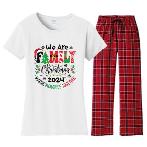 We Are Family Christmas 2024 Christmas Pajama Women's Flannel Pajama Set