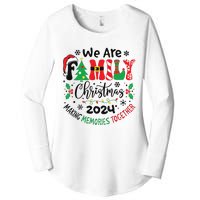 We Are Family Christmas 2024 Christmas Pajama Women's Perfect Tri Tunic Long Sleeve Shirt