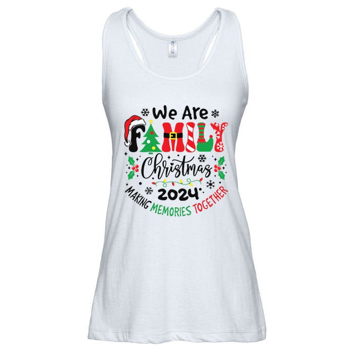 We Are Family Christmas 2024 Christmas Pajama Ladies Essential Flowy Tank