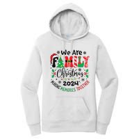 We Are Family Christmas 2024 Christmas Pajama Women's Pullover Hoodie