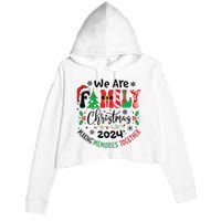 We Are Family Christmas 2024 Christmas Pajama Crop Fleece Hoodie