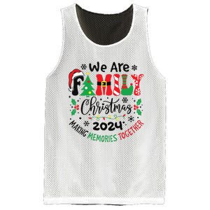 We Are Family Christmas 2024 Christmas Pajama Mesh Reversible Basketball Jersey Tank