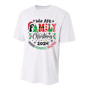 We Are Family Christmas 2024 Christmas Pajama Performance Sprint T-Shirt