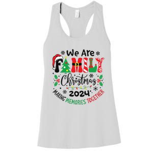 We Are Family Christmas 2024 Christmas Pajama Women's Racerback Tank