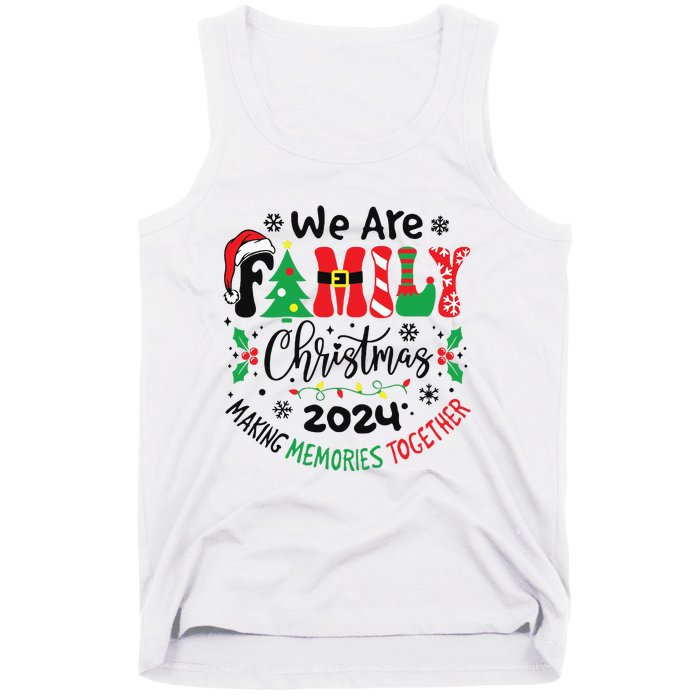 We Are Family Christmas 2024 Christmas Pajama Tank Top