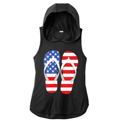 Womens American Flag Flip Flops Comfortable Slippers Flip Flops Ladies PosiCharge Tri-Blend Wicking Draft Hoodie Tank