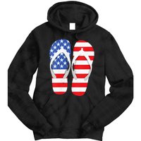 Womens American Flag Flip Flops Comfortable Slippers Flip Flops Tie Dye Hoodie