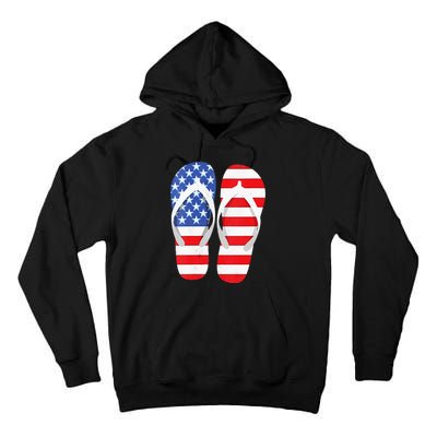 Womens American Flag Flip Flops Comfortable Slippers Flip Flops Tall Hoodie