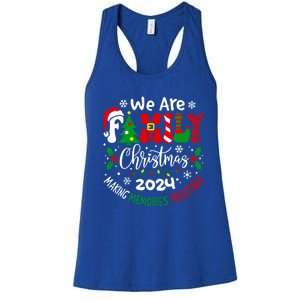 We Are Family Christmas 2024 Making Memories Together Xmas Gift Women's Racerback Tank