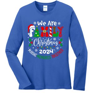 We Are Family Christmas 2024 Making Memories Together Xmas Gift Ladies Long Sleeve Shirt