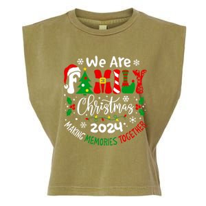 We Are Family Christmas 2024 Making Memories Together Xmas Gift Garment-Dyed Women's Muscle Tee