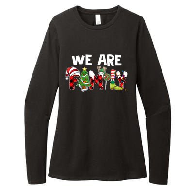 We Are Family Christmas Making Memories Together Xmas Pajama Gift Womens CVC Long Sleeve Shirt