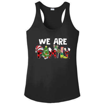 We Are Family Christmas Making Memories Together Xmas Pajama Gift Ladies PosiCharge Competitor Racerback Tank