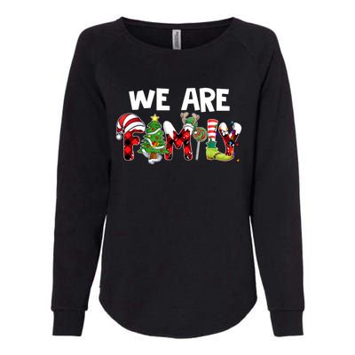 We Are Family Christmas Making Memories Together Xmas Pajama Gift Womens California Wash Sweatshirt