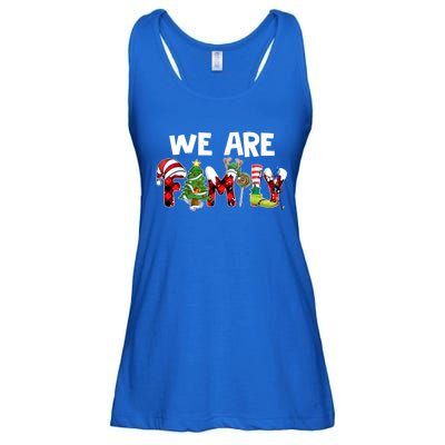 We Are Family Christmas Making Memories Together Xmas Pajama Gift Ladies Essential Flowy Tank