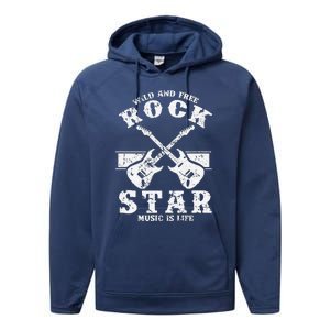 Wild And Free Rock Star Performance Fleece Hoodie