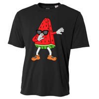 Watermelon Art For Dabbing Watermelon Wedge Lovers Cooling Performance Crew T-Shirt