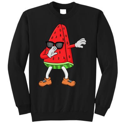 Watermelon Art For Dabbing Watermelon Wedge Lovers Sweatshirt