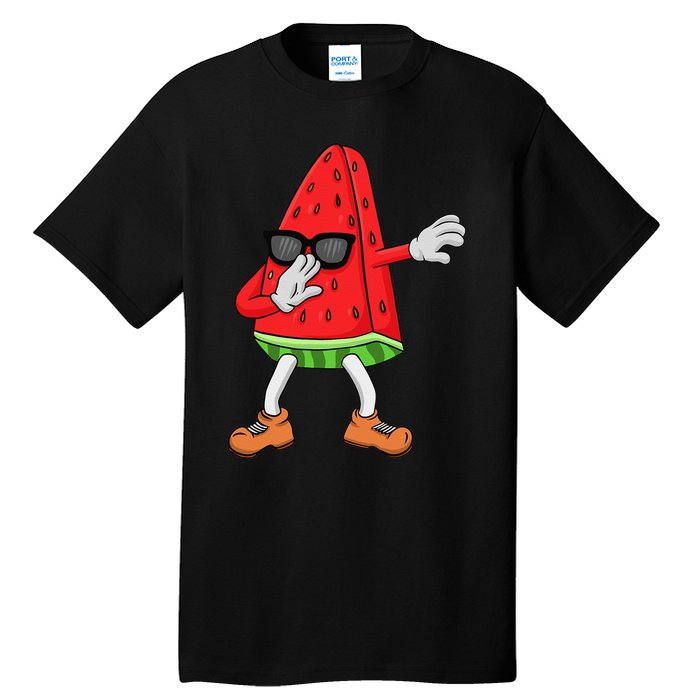 Watermelon Art For Dabbing Watermelon Wedge Lovers Tall T-Shirt