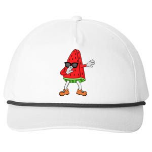 Watermelon Art For Dabbing Watermelon Wedge Lovers Snapback Five-Panel Rope Hat