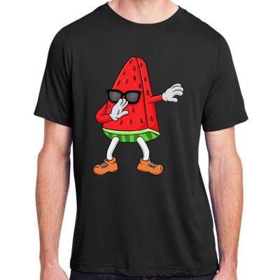 Watermelon Art For Dabbing Watermelon Wedge Lovers Adult ChromaSoft Performance T-Shirt