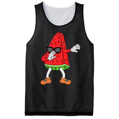 Watermelon Art For Dabbing Watermelon Wedge Lovers Mesh Reversible Basketball Jersey Tank