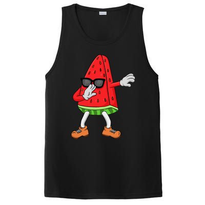 Watermelon Art For Dabbing Watermelon Wedge Lovers PosiCharge Competitor Tank