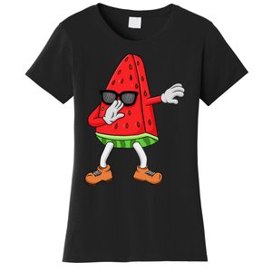 Watermelon Art For Dabbing Watermelon Wedge Lovers Women's T-Shirt