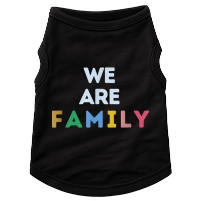 We Are Family Doggie Tank