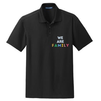 We Are Family Dry Zone Grid Polo